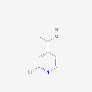 molecular formula C8H10ClNO B1380655 1-(2-Chloropyridin-4-yl)propan-1-ol CAS No. 1540348-15-9