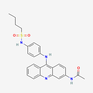 Butanesulfonanilide, 4'-(3-acetamido-9-acridinylamino)-