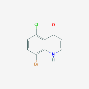 molecular formula C9H5BrClNO B1380658 8-Bromo-5-chloroquinolin-4-ol CAS No. 1388041-08-4