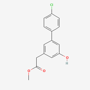 (1,1'-Biphenyl)-3-acetic acid, 4'-chloro-5-hydroxy-, methyl ester