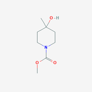 molecular formula C8H15NO3 B1380662 Methyl 4-hydroxy-4-methylpiperidine-1-carboxylate CAS No. 1534779-33-3