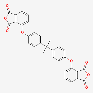 molecular formula C31H20O8 B13806629 1,3-Isobenzofurandione, 4,4'-[(1-methylethylidene)bis(4,1-phenyleneoxy)]bis- CAS No. 52256-80-1