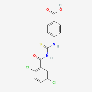 4-[(2,5-Dichlorobenzoyl)carbamothioylamino]benzoic acid