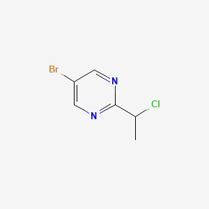 B1380670 5-Bromo-2-(1-chloroethyl)pyrimidine CAS No. 1514124-47-0