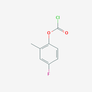 molecular formula C8H6ClFO2 B1380674 4-氟-2-甲基苯基氯甲酸酯 CAS No. 1552201-86-1