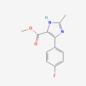 Methyl 4-(4-fluorophenyl)-2-methyl-1H-imidazole-5-carboxylate