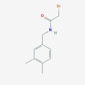 molecular formula C11H14BrNO B1380676 2-Bromo-n-(3,4-dimethylbenzyl)acetamide CAS No. 1225872-57-0