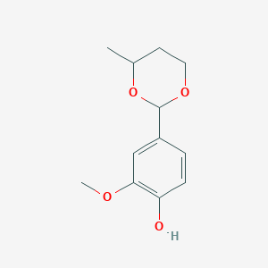 2-Methoxy-4-(4-methyl-1,3-dioxan-2-yl)phenol