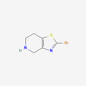 molecular formula C6H7BrN2S B1380683 2-Bromo-4,5,6,7-tetrahydrothiazolo[4,5-c]pyridine CAS No. 1368338-34-4