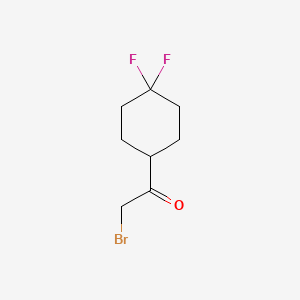 molecular formula C8H11BrF2O B1380687 2-Bromo-1-(4,4-difluorocyclohexyl)-ethanone CAS No. 1370601-11-8