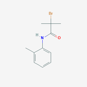 molecular formula C11H14BrNO B1380689 2-bromo-2-methyl-N-(2-methylphenyl)propanamide CAS No. 23423-38-3