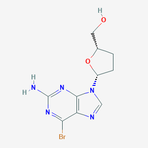 B138069 2-Amino-6-bromo-9-(2,3-dideoxy-beta-D-glycero-pentofuranosyl)-9H-purine CAS No. 132194-22-0
