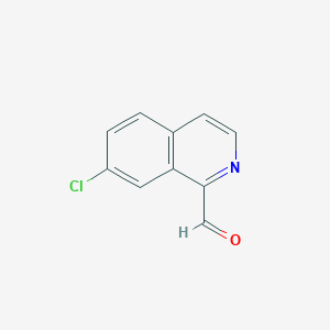 molecular formula C10H6ClNO B1380692 7-氯异喹啉-1-甲醛 CAS No. 31181-35-8
