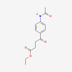 molecular formula C14H17NO4 B1380698 Ethyl 4-(4-acetamidophenyl)-4-oxobutanoate CAS No. 1159980-98-9
