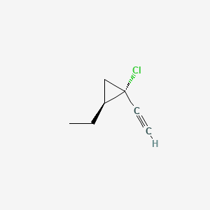 Cyclopropane,1-chloro-2-ethyl-1-ethynyl-,cis-(9ci)