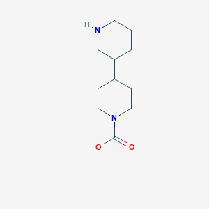 molecular formula C15H28N2O2 B1380703 tert-Butyl [3,4'-bipiperidine]-1'-carboxylate CAS No. 1250996-09-8