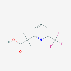 molecular formula C10H10F3NO2 B1380706 2-甲基-2-[6-(三氟甲基)吡啶-2-基]丙酸 CAS No. 1484235-53-1