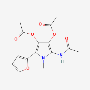 N-[3,4-Diacetoxy-5-(2-furanyl)-1-methyl-1H-pyrrol-2-yl]acetamide