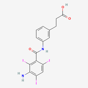 Hydrocinnamic acid, m-(3-amino-2,4,6-triiodobenzamido)-