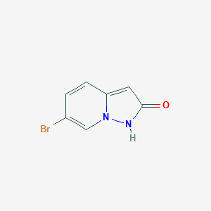 molecular formula C7H5BrN2O B1380730 6-bromo-1H,2H-pyrazolo[1,5-a]pyridin-2-one CAS No. 1367794-29-3