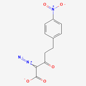 2-Diazo-5-(4-nitrophenyl)-3-oxopentanoate