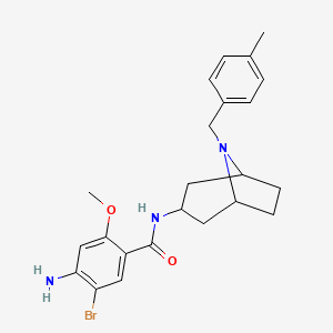 Benzamide, 4-amino-5-bromo-2-methoxy-N-(8-((4-methylphenyl)methyl)-8-azabicyclo(3.2.1)oct-3-yl)-, exo-