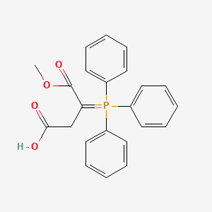 4-Methoxy-4-oxo-3-(triphenylphosphoranylidene)butanoic acid