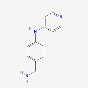 molecular formula C12H13N3 B1380745 (4-Aminomethyl-phenyl)-pyridin-4-yl-amine CAS No. 1516987-57-7