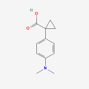 molecular formula C12H15NO2 B1380747 1-[4-(Dimethylamino)phenyl]cyclopropane-1-carboxylic acid CAS No. 1314660-66-6