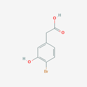 molecular formula C8H7BrO3 B1380748 2-(4-溴-3-羟基苯基)乙酸 CAS No. 1261815-87-5