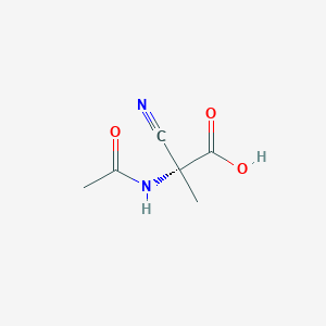 (2R)-2-Acetamido-2-cyanopropanoic acid