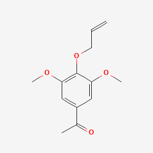 molecular formula C13H16O4 B13807597 Acetophenone, 4-allyloxy-3,5-dimethoxy- CAS No. 66922-68-7