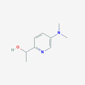 molecular formula C9H14N2O B1380760 1-[5-(二甲氨基)吡啶-2-基]乙醇 CAS No. 1557879-32-9