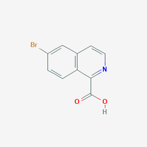 molecular formula C10H6BrNO2 B1380763 6-溴异喹啉-1-羧酸 CAS No. 1256806-36-6