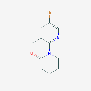 molecular formula C11H13BrN2O B1380764 1-(5-溴-3-甲基吡啶-2-基)哌啶-2-酮 CAS No. 1289008-37-2