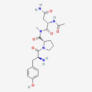 (2S)-2-acetamido-N-[(2S)-1-[(2S)-2-amino-3-(4-hydroxyphenyl)propanoyl]pyrrolidine-2-carbonyl]-N-methylbutanediamide