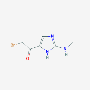 2-Bromo-1-[2-(methylamino)-1H-imidazol-5-yl]ethan-1-one