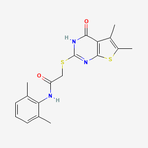 Acetamide,2-[(1,4-dihydro-5,6-dimethyl-4-oxothieno[2,3-D]pyrimidin-2-YL)thio]-N-(2,6-dimethylphenyl)-