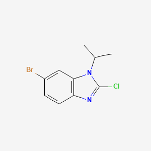 molecular formula C10H10BrClN2 B1380771 6-溴-2-氯-1-丙基苯并咪唑 CAS No. 1780330-84-8