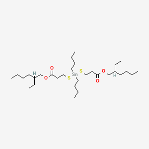 molecular formula C30H60O4S2Sn B13807716 2-Ethylhexyl 5,5-dibutyl-12-ethyl-9-oxo-10-oxa-4,6-dithia-5-stannahexadecanoate CAS No. 53202-61-2