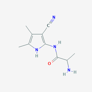 Propanamide, 2-amino-N-(3-cyano-4,5-dimethyl-1H-pyrrol-2-YL)-