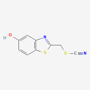 (5-Hydroxy-1,3-benzothiazol-2-yl)methyl thiocyanate