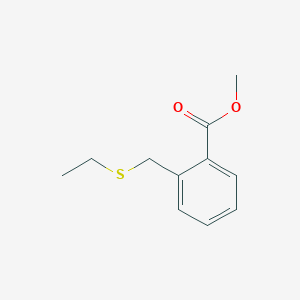 molecular formula C11H14O2S B1380779 Methyl 2-[(ethylsulfanyl)methyl]benzoate CAS No. 157651-97-3