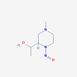 1-(4-Methyl-1-nitrosopiperazin-2-yl)ethan-1-ol