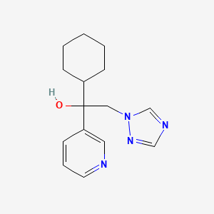 1-cyclohexyl-1-(3-pyridinyl)-2-(1H-1,2,4-triazol-1-yl)ethanol