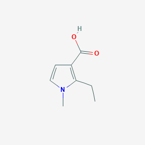 molecular formula C8H11NO2 B1380784 2-ethyl-1-methyl-1H-pyrrole-3-carboxylic acid CAS No. 1522996-06-0