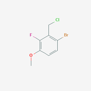 molecular formula C8H7BrClFO B1380791 1-溴-2-(氯甲基)-3-氟-4-甲氧基苯 CAS No. 1516298-29-5