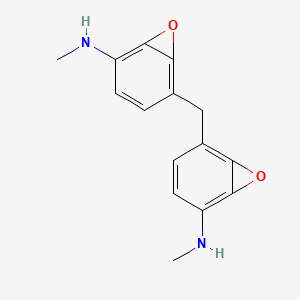 7-Oxabicyclo(4.1.0)hepta-1,3,5-trien-2-amine, 5,5'-methylenebis(N-methyl-