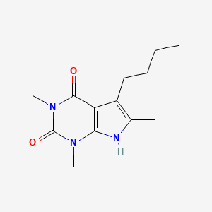 1H-Pyrrolo(2,3-d)pyrimidine-2,4(3H,7H)-dione, 5-butyl-1,3,6-trimethyl-