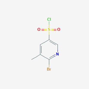 molecular formula C6H5BrClNO2S B1380795 6-Bromo-5-methylpyridine-3-sulfonyl chloride CAS No. 1519324-24-3